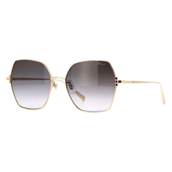 New Authentic  CHOPARD Gold Square SCHL 02 0300 Sunglasses Women - Picture 1 of 4